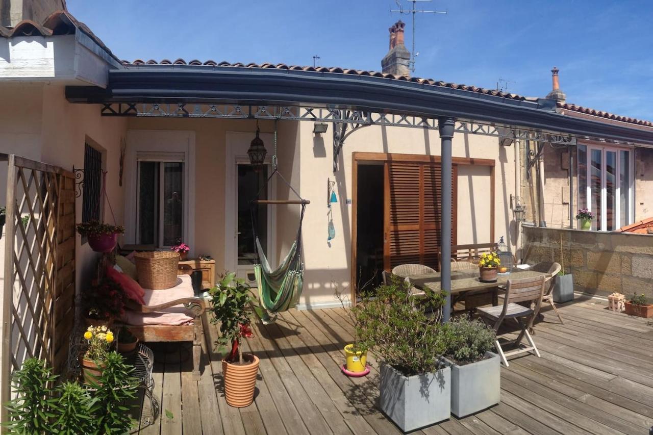 Bed&Breakfast avec Salle de bains indépendante-Terrasse-Calme-Proche du centre Burdeos Exterior foto